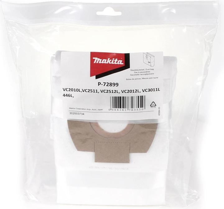 Image du produit Makita Sac filtrant L (5 x)