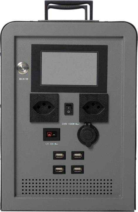 Immagine prodotto Autosolar Powerstation 1500W "Swiss Edition" con cassa solare da 195W (1500 Wh, 26.40 kg)