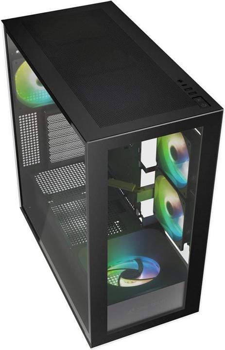 Actual product image Sharkoon Rebel C60 RGB ATX Black (ATX, mATX, Mini-ITX)