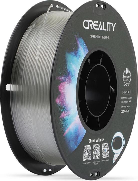 Actual product image Creality Filament (PETG, 1.75 mm, 1000 g, Transparent)