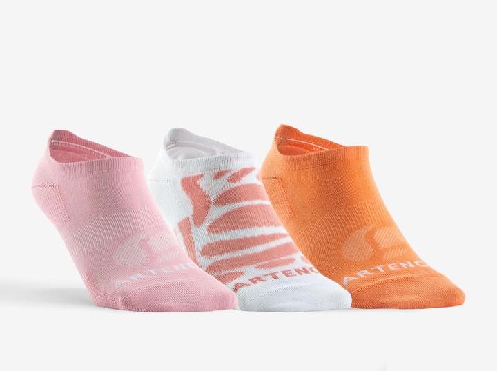 Produktbild Artengo Tennissocken RS160 Low 3er Pack orange/rosa Motive (39, 42)