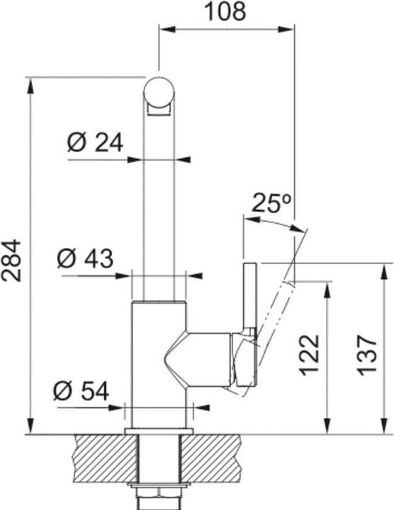 Produktbild Franke MITIGEUR 295481 LINAL BEC NOIR MAT