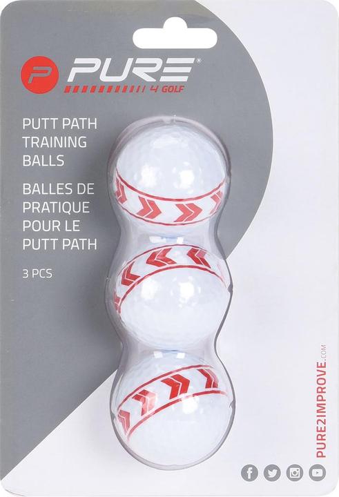 Actual product image Pure2improve Alignment Golf Ball Set of 3