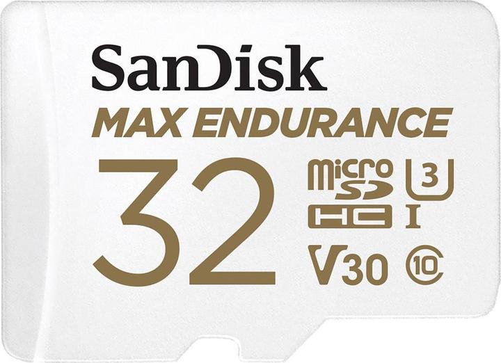 SanDisk max endurance (32 GB, microSDHC, U3, UHS-I)