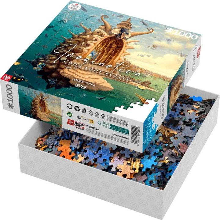 Immagine prodotto Good Loot Puzzle Buon bottino 1000 Immaginazione Jacek Yerka Porto / Portuale (1000 pezzi)