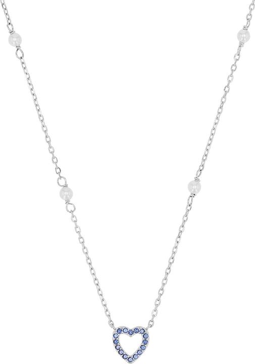 Produktbild Amor Halsschmuck für Damen, 925 Sterling Silber, synt. Nano, Muschelkernperle | Herz (Silber 925)