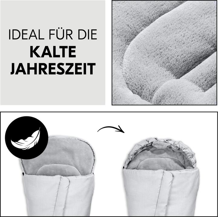 Produktbild Hauck Pushchair Footmuff Winter Grey