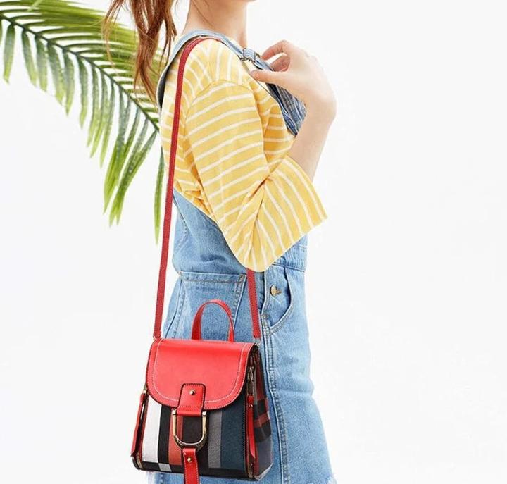 Immagine prodotto Only-Bags.Store Zaino Splice zaino in pelle PU a scacchi zaino multifunzionale zaino per adolescenti borsa scuola