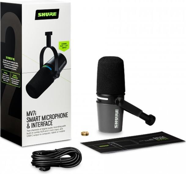 Image du produit Shure MV7i Mikrofon mit integriertem Interface