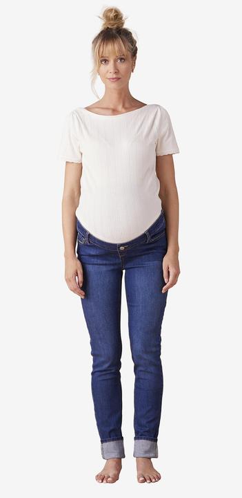 Actual product image Envie de Fraise Skinny-Umstandsjeans, Seamless-Bund WATERLESS, Bundweite verstellbar (38)