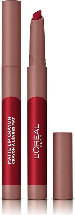 L'Oréal Paris L'Oreal Paris Infallible Very Matte Lip Crayon Lipstick Smudge Proof Red Lipstick 113 Brulee Ever 1k (113 Brulee Ever)