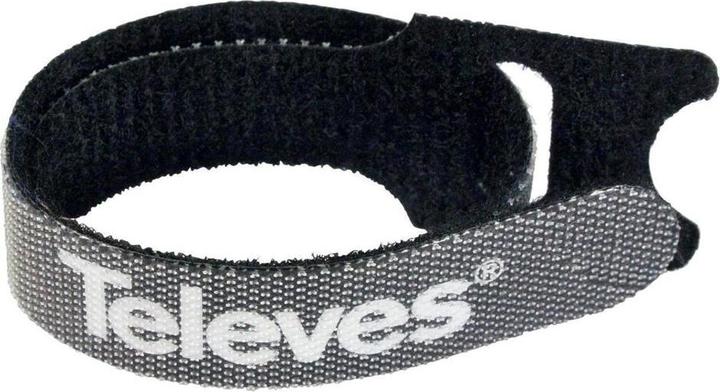 Immagine prodotto Televes KBL Nylon Velcro confezione da 10 pezzi nero -Logo B15/L250mm (Fascette in velcro, 250 mm, 10 pz.)