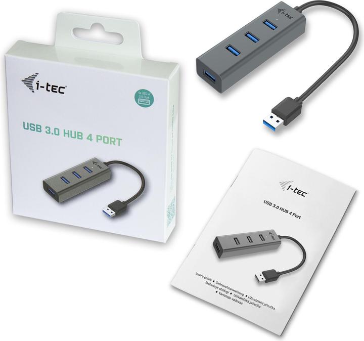 Produktbild i-tec U3HUBMETAL403 (USB-A, 4 Ports)