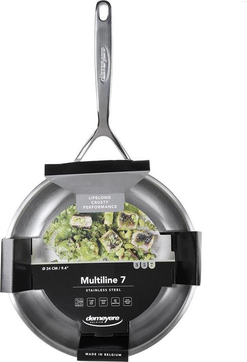 Image du produit Demeyere Multiline Bratpfanne 24cm unbeschichtet, Rand geschlossen (24 cm, Poêle à frire, Acier inoxydable)