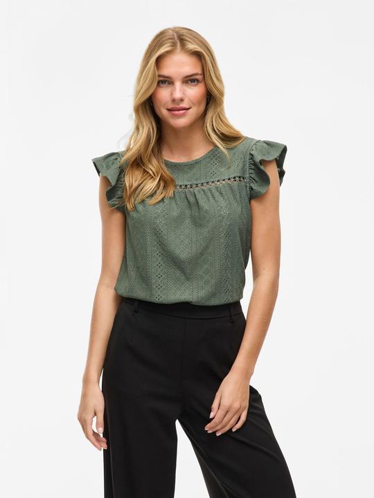 Actual product image Vila VIPOINTA Rundhals Oberteil mit angeschnittenen Ärmeln (XL)