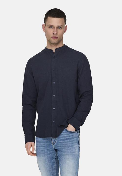 Produktbild Only & Sons Slim Fit Mandarin Kragen Hemd Hemd (XXL)
