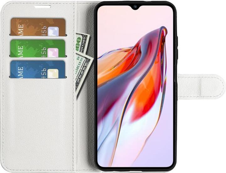 Actual product image Cover-Discount Xiaomi Redmi 12C - Leather Case Cover white (Xiaomi Redmi 12C)