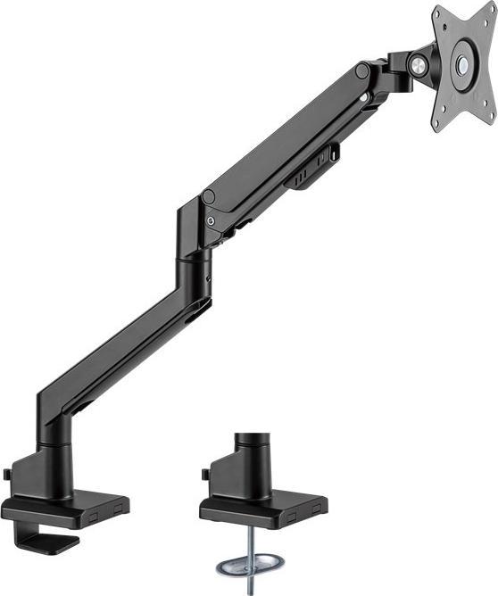 Actual product image Goobay Single monitor mount with gas pressure spring, black (Table, 31.89")