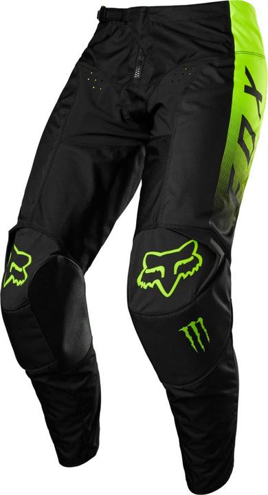 Actual product image Fox 180 MONSTER Hose schwarz-gelb 30 (Men, 30)