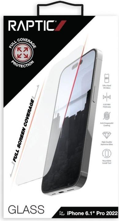 Immagine prodotto X-Doria Vetro pieno iPhone 14 Pro vetro pieno temperato (1 Pezzo/i, Apple iPhone 14 Pro)