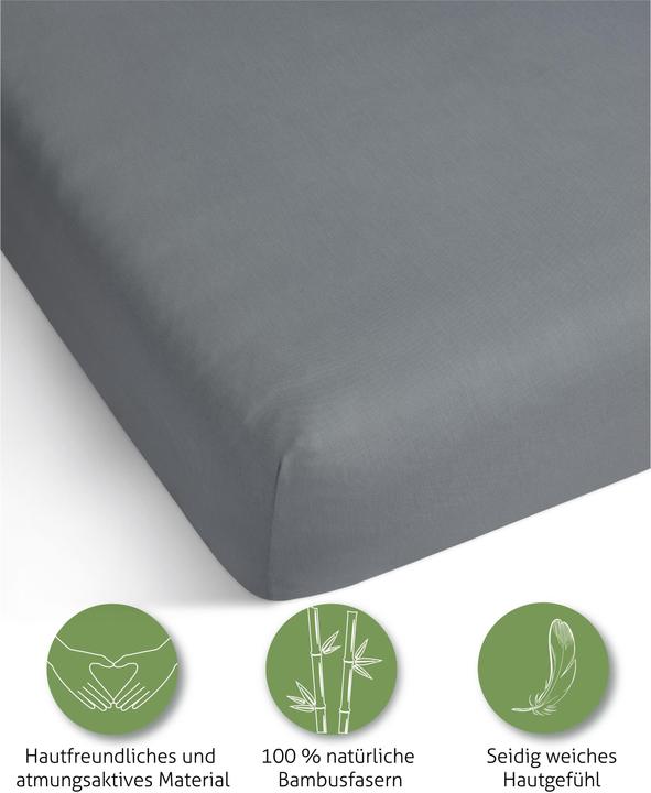 Actual product image Aspero Bamboo fitted sheet Macau (140 x 200 cm)
