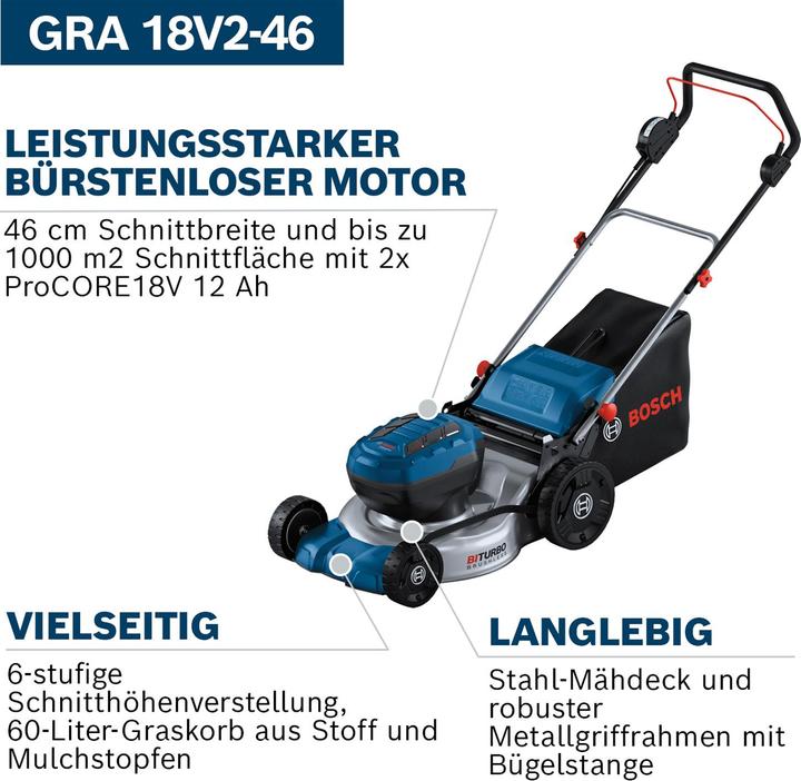 Produktbild Bosch Professional Akku-Rasenmäher (Akkubetrieb)
