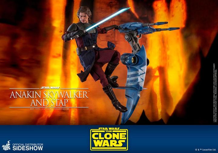 Image du produit Hot Toys Star Wars - The Clone Wars "Anakin Skywalker & STAP" 1/6 Scale Figurine