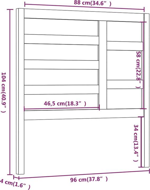 Immagine prodotto VidaXL Edan (126 x 4 x 104 cm)