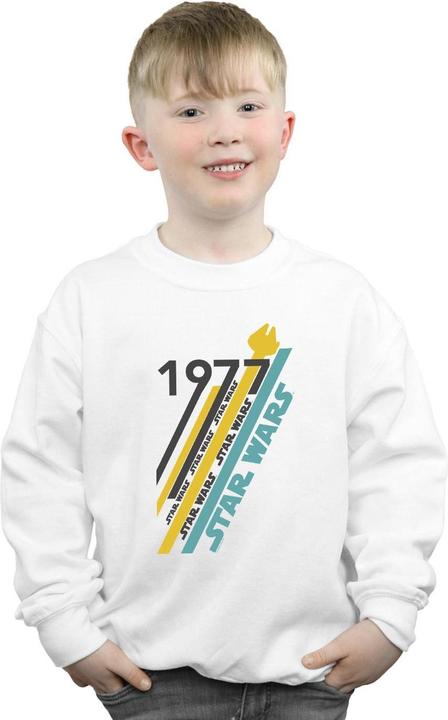 Actual product image Star Wars Boys Retro 77 Stripes Sweatshirt (152, 158)