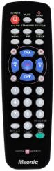 Msonic MBC415K Remote Control IR Wireless TV Push Buttons (Universal remote control, Miracast)