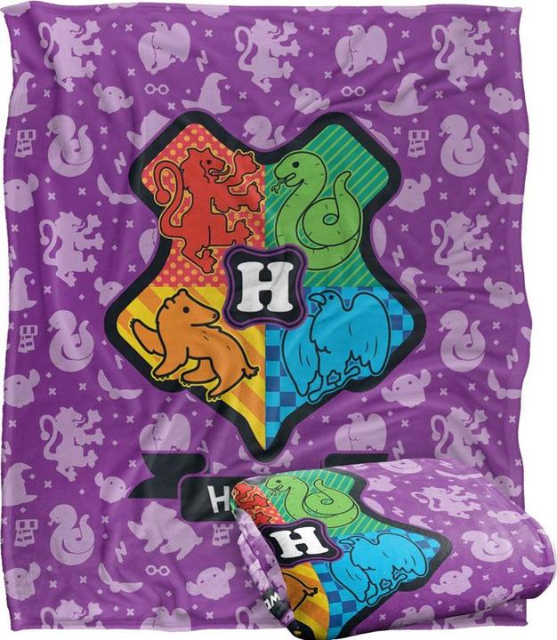 Produktbild Decke Chibi Hogwarts Wappen (152 x 127 cm)