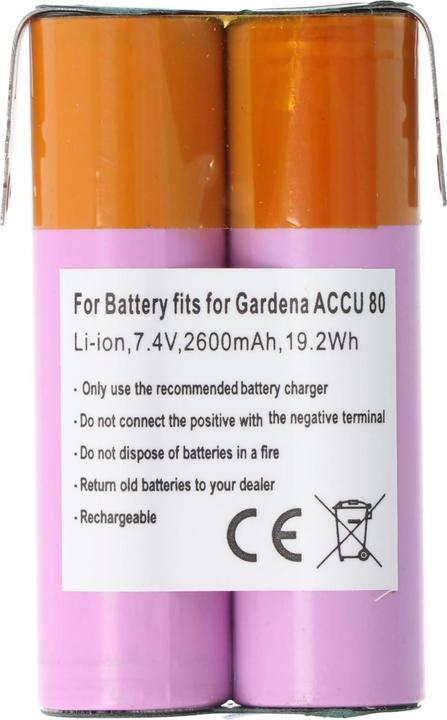 Immagine prodotto AccuCell Batteria Gardena ACCU 80 (1 pz., Specifico del dispositivo, 2600 mAh, Accumulatore di carica elettrica)