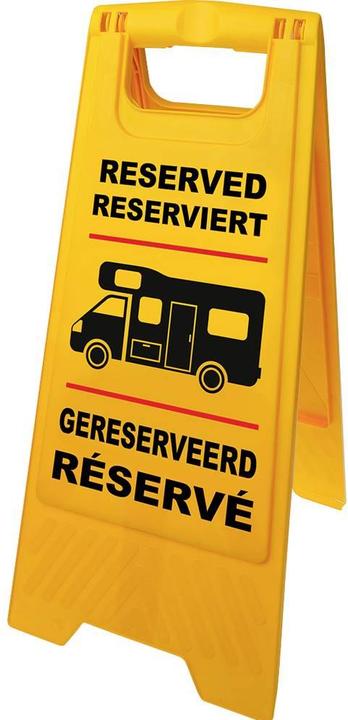 Actual product image ProPlus Marker sign "Reserved" for motorhome".