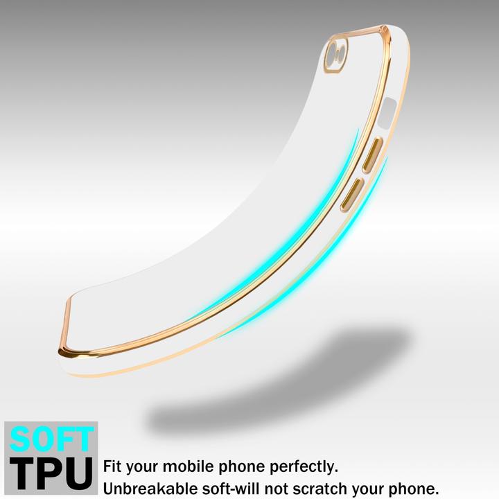Productafbeelding Cadorabo Hoesje voor Apple iPhone 6 PLUS / 6S PLUS in TPU met camerabescherming LM130 Style (Apple iPhone 6 Plus)