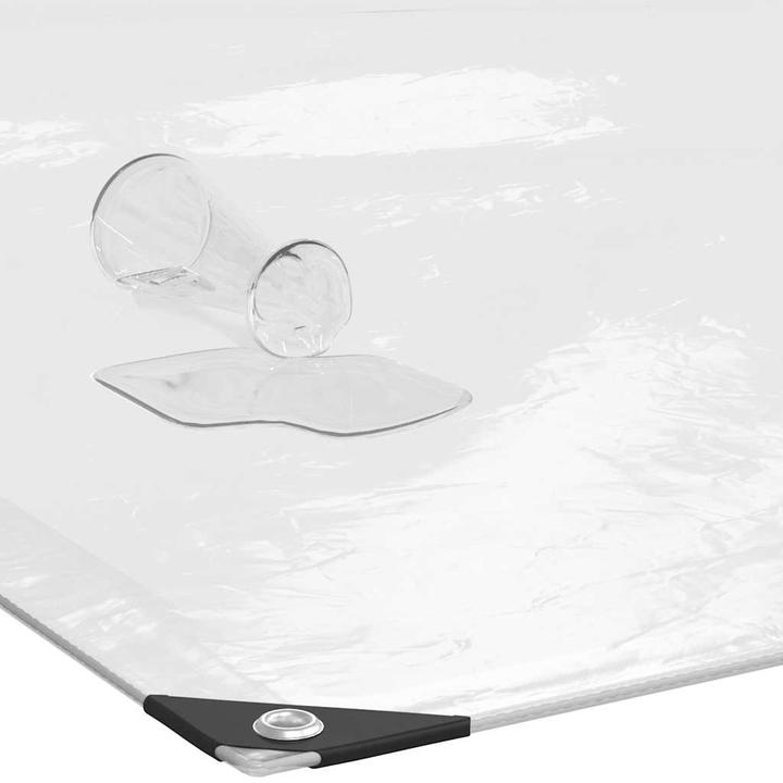 Produktbild VidaXL Transparente Plane mit Ösen 4x4 m Polyethylen durchsichtige Plane (400 x 400 cm)