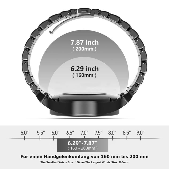 Immagine prodotto Pedea Cinturino in titanio (20 mm, Titanio, Galaxy Watch 4, Galaxy Watch 6, Galaxy Watch 5)