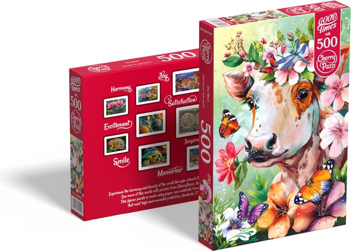 Productafbeelding Cherry Pazzi Puzzel 500 stukjes - Koe Wow! (500 onderdelen)