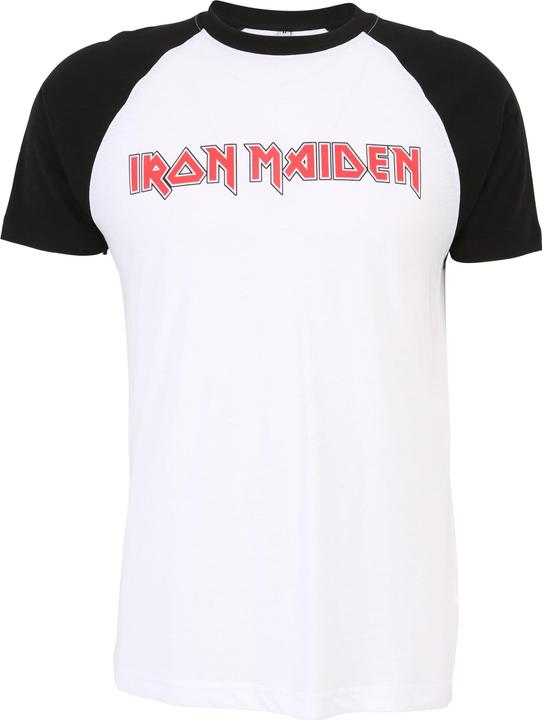 Produktbild Merchcode Iron Maiden Logo Baseball Tee - 18717 (XL)