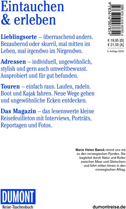 Etichetta energetica Reise-Taschenbuch Reiseführer Norwegen, Das Fjordland (Tedesco, Marie Helen Banck, 2025)