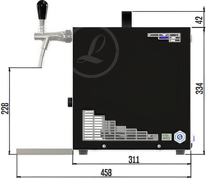 Immagine prodotto Ich-zapfe Set sottobanco - Distributore di birra PYGMY 25/K