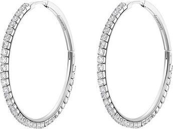 Brosway - Distinctive ring earrings with clear zircons Desideri BEIE016
