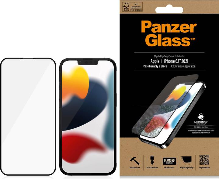 Actual product image PanzerGlass Display protection film (1 Piece, Apple iPhone 13)