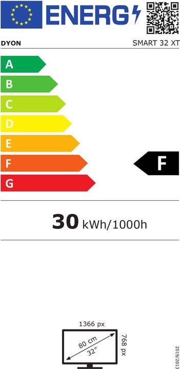 Energie-Label Dyon Smart 32 XT (32", LED, HD ready)