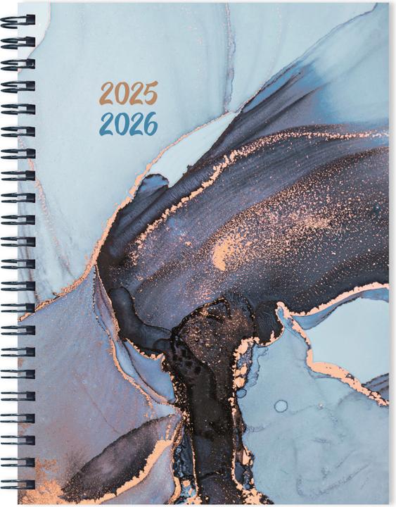 Produktbild Pelikan Schülerkalender 25/26 Ecoline A5 Marble Blue (Deutsch, Englisch, Französisch, Italienisch)