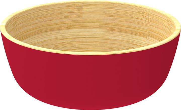 Nuts Bamboo bowl M red 18x7cm