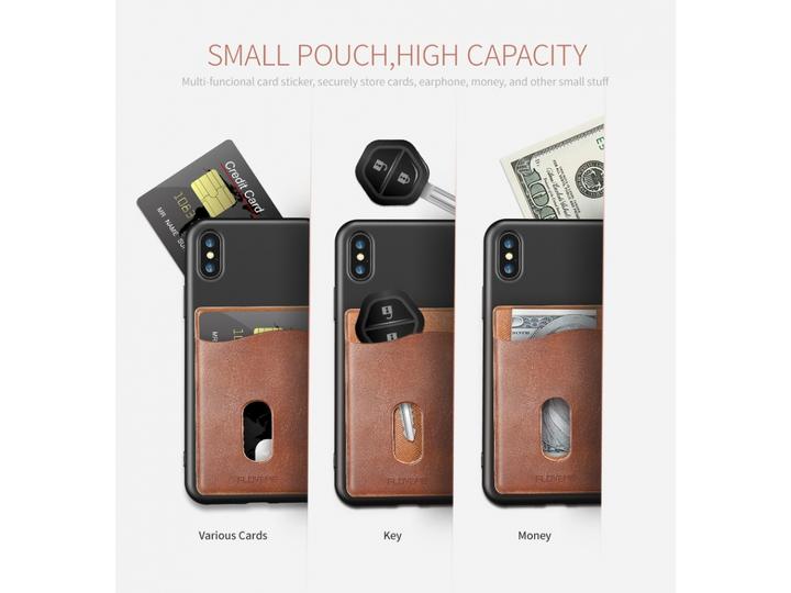 Image du produit Floveme Porte-cartes Housse en cuir autocollante pour smartphones (Universel)