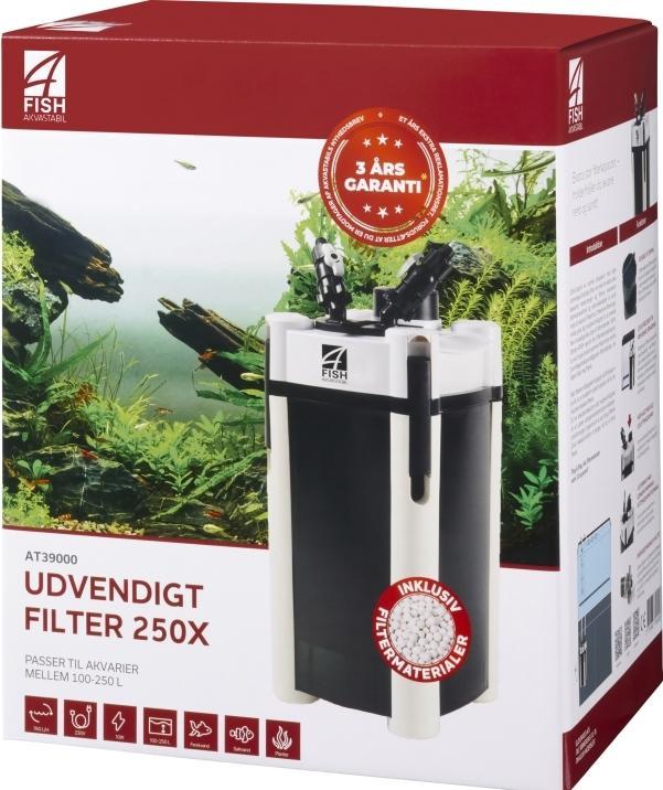Actual product image 4fish udvendig filter 250X, 760 L/T, 10W (760 l)