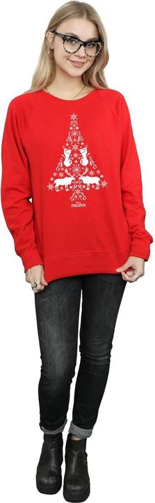 Actual product image Disney Womens/Ladies Frozen Christmas Tree Sweatshirt (M)