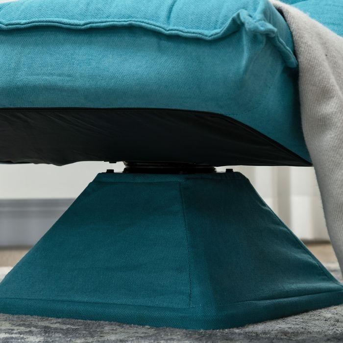 Image du produit Swisshandel24 Chaise au sol Canapé au sol avec dossier réglable, pivotant Chaise de méditation avec base