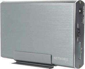 Networx 3.5" HDD hard drive enclosure grey Grey (3.5")